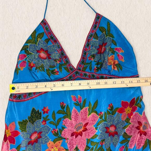 NWT Farm Rio Size M Tropical‎ Floral Tiered Maxi Dress Anthropologie Fairy Boho - Picture 8 of 8